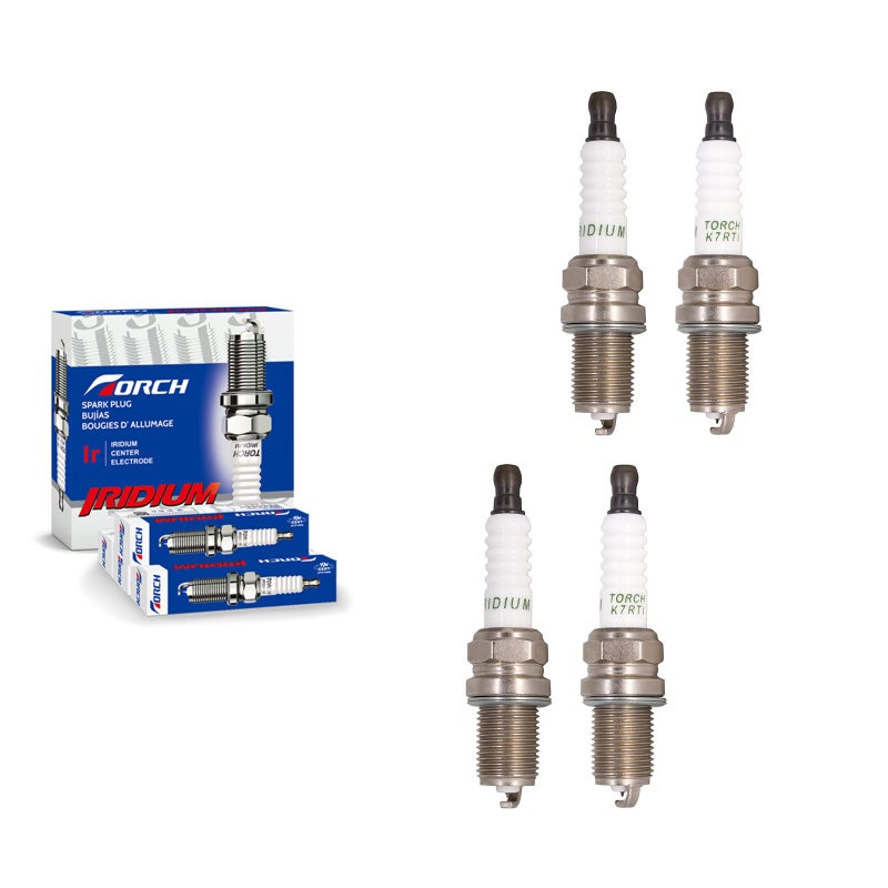 4PK TORCH K7RTI Spark Plug Replace for NGK 2667BKR7EIX BKR7ES BCPR7ES for Champion 206RW77N OE129 OE179 for Bosch F5DP0R for Denso 3290 5310IK22 5348IK22G for Autolite 3922 XS3922 OEM